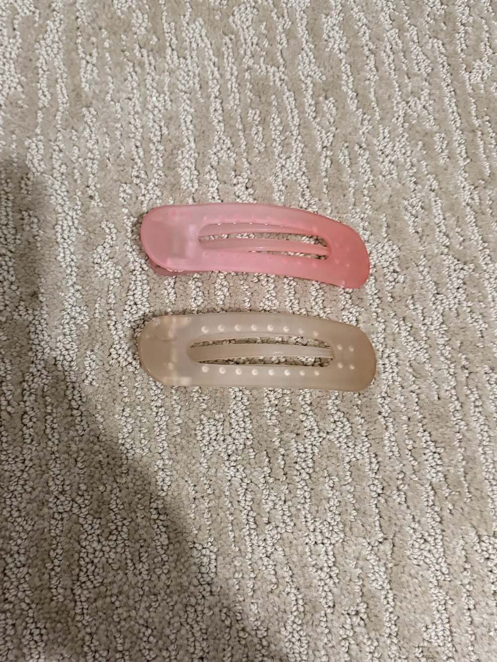 Kaxi Matte Pink and Nude Hair Clips Set